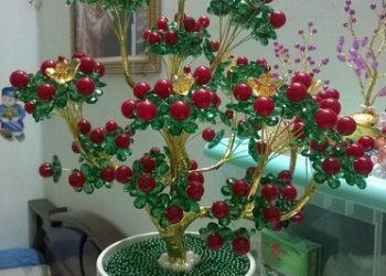 Cây kim ngân pha lê phát tài may mắn đầu năm