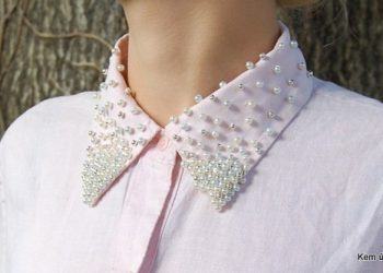 Tuyệt hơn với cổ áo đính hạt cườm