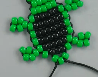 Móc khóa chú rùa hạt cườm may mắn