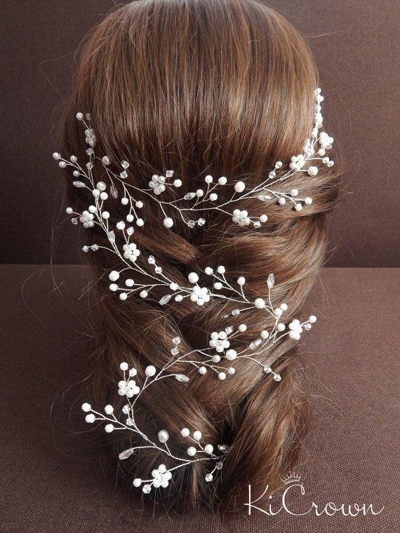 #5 món phụ kiện tóc cô dâu làm từ hạt cườm ngọc trai 1