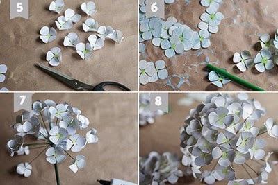 Gắn 30 bông hoa đã cắt vào 30 đầu sợi kẽm (Nguồn: Internet)