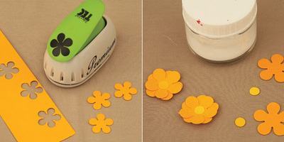 Các thao tác tạo hoa giấy bằng dụng cụ dập (Nguồn: Internet)