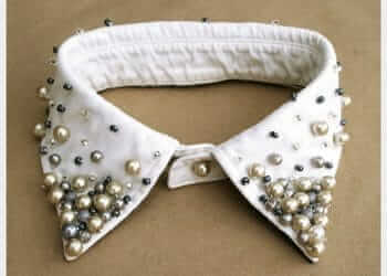 Gia tăng nét nữ tính cùng cổ áo đính ngọc trai