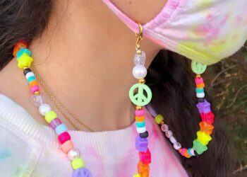 Tự làm dây đeo khẩu trang bằng hạt cườm đơn giản mùa dịch