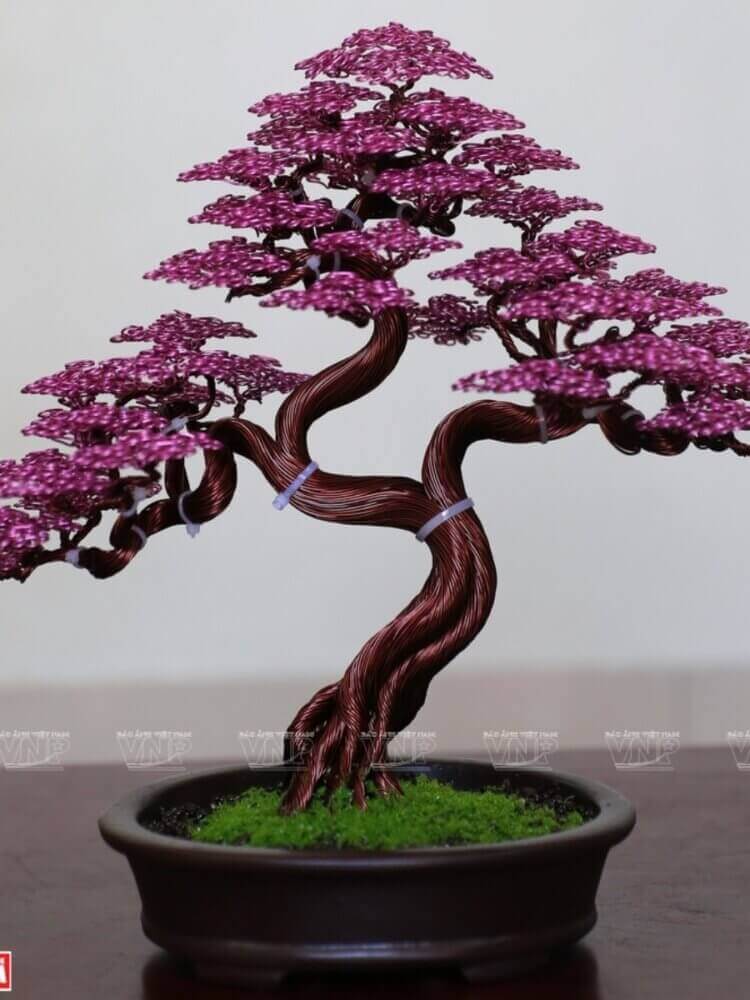 Bonsai bằng kẽm đồng