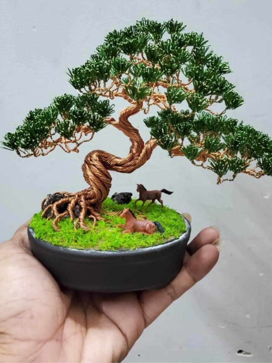 bonsai bằng kẽm
