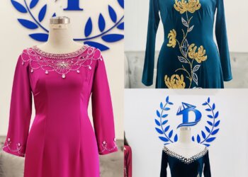 Top 5 lưu ý khi đính cườm lên cổ áo dài